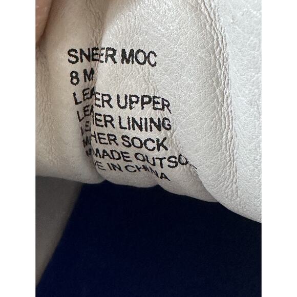 Hollie Watman FRINGED MOCASSIN WHITE Sneakers leather size 8 Mid High Top Shoee - Picture 10 of 15